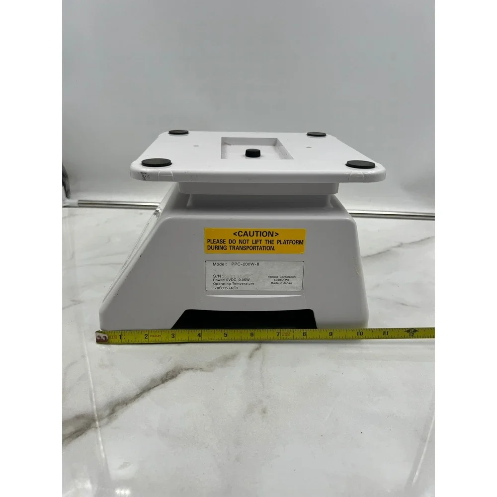 Yamato PPC-200W-II Digital Scale 20lb 10kg Capacity White Industrial Bench Scale